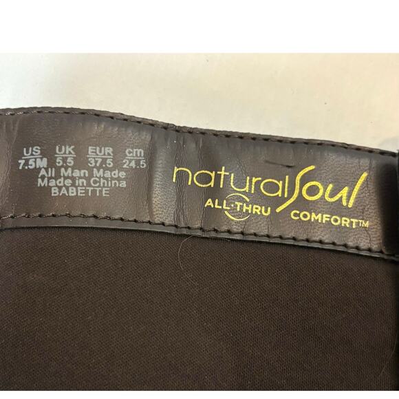 Natural Soul by Naturalizer Women’s Tall Brown Riding Boots Size 7.5M - Picture 12 of 12